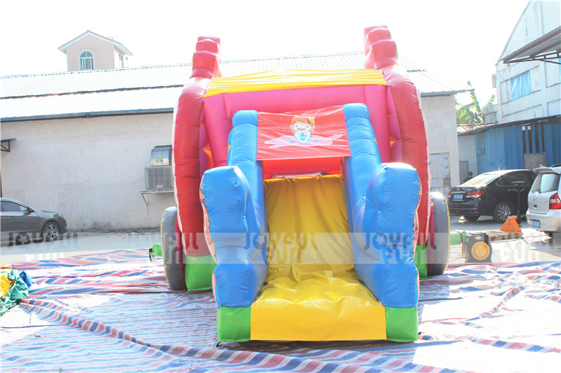 Princess carriage inflatable combo jumping bouncy castle with dry slide JFCB-006-6.JPG
