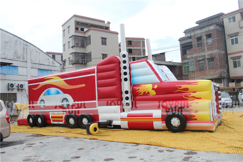 Top sale giant inflatable truck jumping obstacle course new design model for kids and adults JFOB-013-18.JPG
