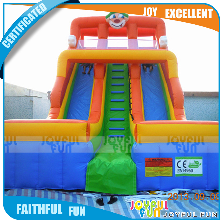 Hot Sale Inflatable Double Lane Slip Slide Outdoor Floating House Inflatable Slide.jpg