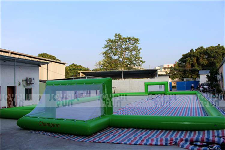 Custom Giant Inflatable Water Soccer Field Inflatable Football Foam Pit