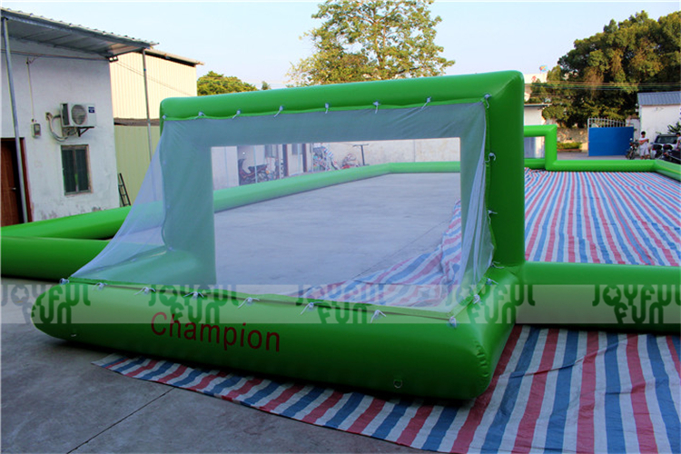 Custom Giant Inflatable Water Soccer Field Inflatable Football Foam Pit