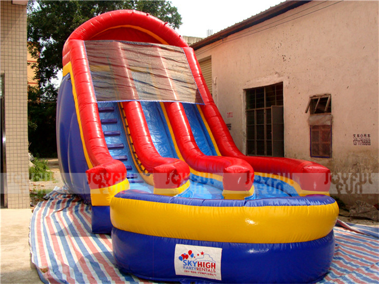 Playground slide used swimming pool slide.JPG