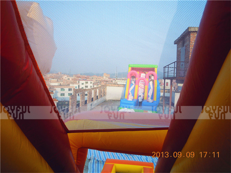 Amusement park toys inflatable clown theme children favorite dry slide inflatable game for sale JFSD-D11-12.jpg