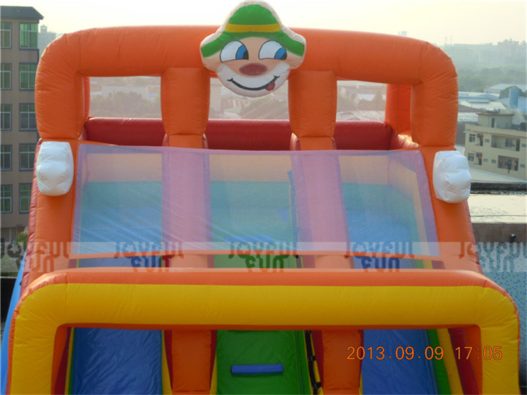 Amusement park toys inflatable clown theme children favorite dry slide inflatable game for sale JFSD-D11-6.jpg