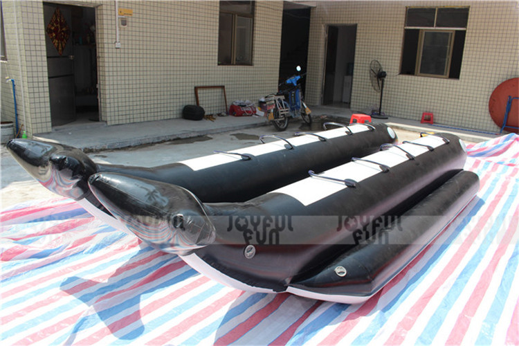 Professional factory price inflatable banana boat double line seats inflatable floating game for sale JFBBT-01D5-4.JPG
