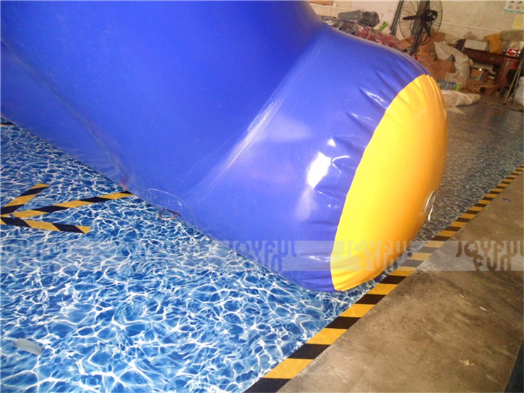 Inflatable floating tube slides