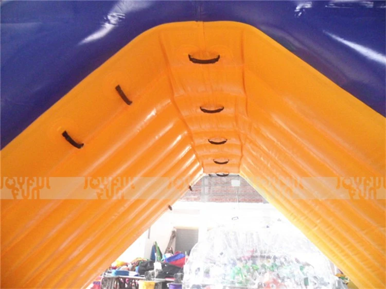 Giant inflatable water slides