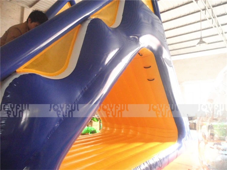 Giant inflatable water slides