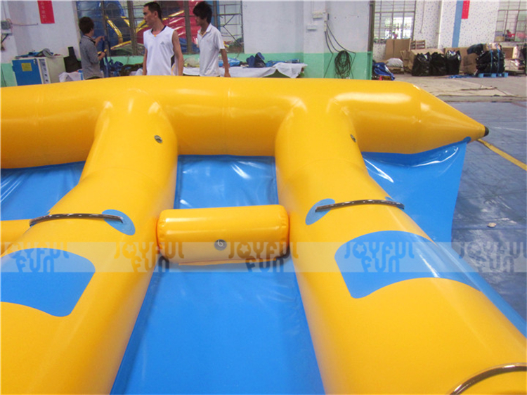 Funny and crazy water game inflatable fly fish boat 6 person fish tube towable for sale JFSPWFH-01-6.jpg