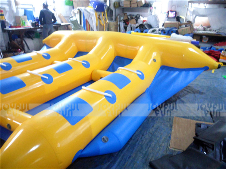 Funny and crazy water game inflatable fly fish boat 6 person fish tube towable for sale JFSPWFH-01-9.JPG