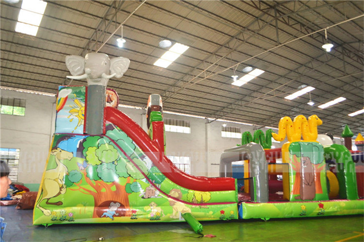 High quality animal world theme inflatable obstacle funny game for sale JFOB-003-9.jpg