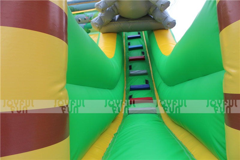 Joyful Fun factory inflatable animal world theme dry slide inflatable jumping toys for kids for sale JFSD-17-10.JPG