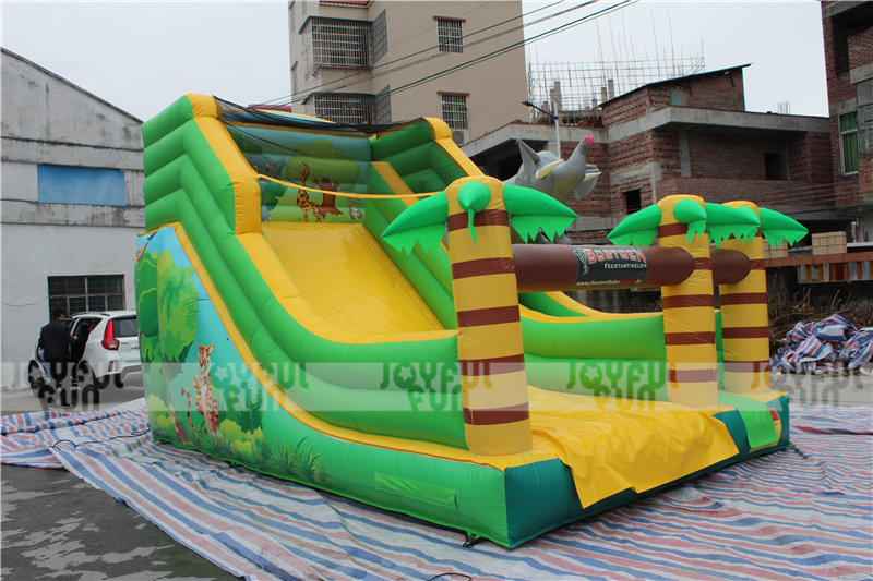 Joyful Fun factory inflatable animal world theme dry slide inflatable jumping toys for kids for sale JFSD-17-4.JPG