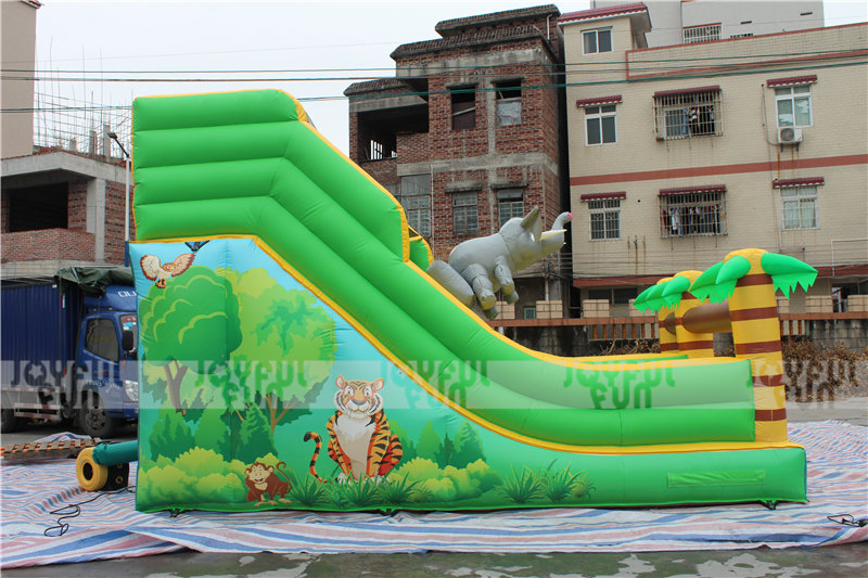 Joyful Fun factory inflatable animal world theme dry slide inflatable jumping toys for kids for sale JFSD-17-5.JPG