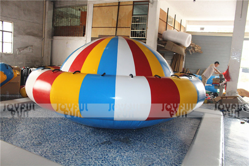 New product Joyful Fun factory inflatable flying boat towable inflatable disco boat for sale JFBBT-14-7.JPG