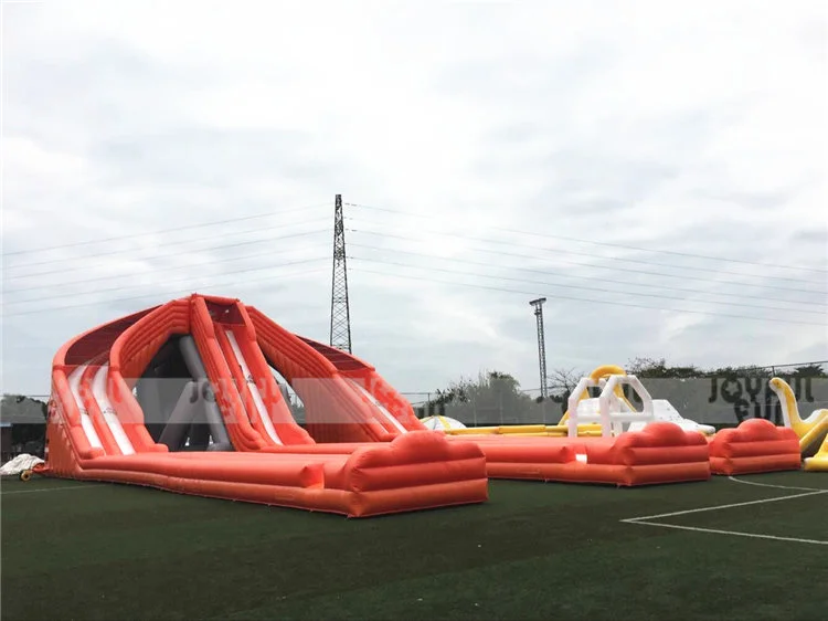 Giant factory price inflatable hippo 3 slips 6 lanes slide inflatable water slide for sale JFSD-GW05-1.jpg