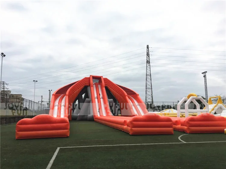 Giant factory price inflatable hippo 3 slips 6 lanes slide inflatable water slide for sale JFSD-GW05-2.jpg