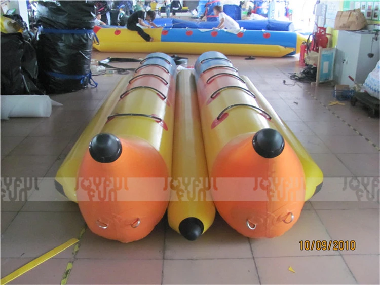 Popular design double tubes inflatable banana boat 5 person factory price for sale JFBBT-09D5-5.jpg