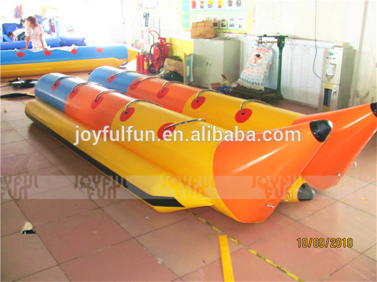 Popular design double tubes inflatable banana boat 5 person factory price for sale JFBBT-09D5-2.jpg