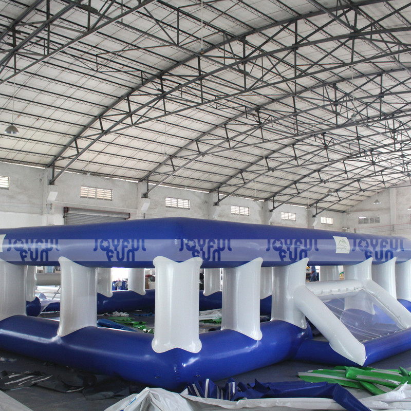 Giant inflatable water soccer field indoor playground equipment funny games inflatable toy for kids and adults JFSPWFB-04.JPG