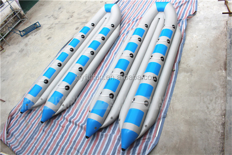 10 seats double tube inflatable funny flying banana boat for events or water games JFBBT-11D5-1.JPG