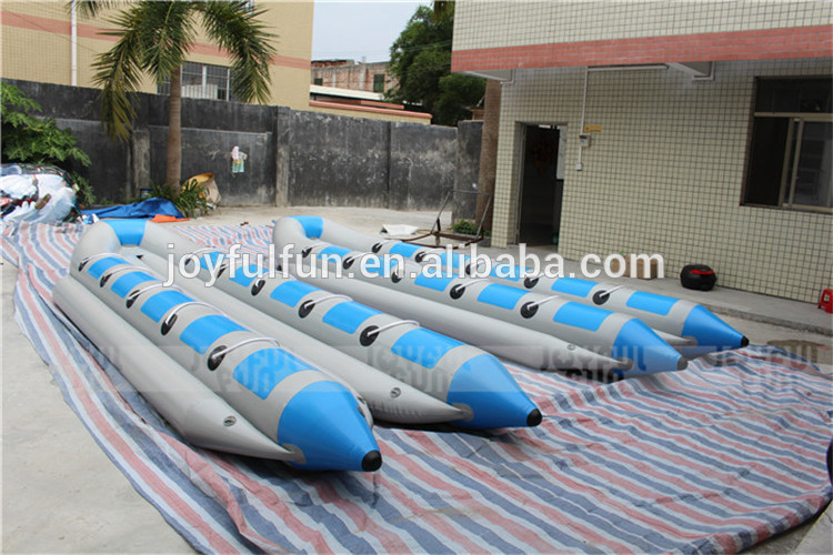 10 seats double tube inflatable funny flying banana boat for events or water games JFBBT-11D5-4.JPG