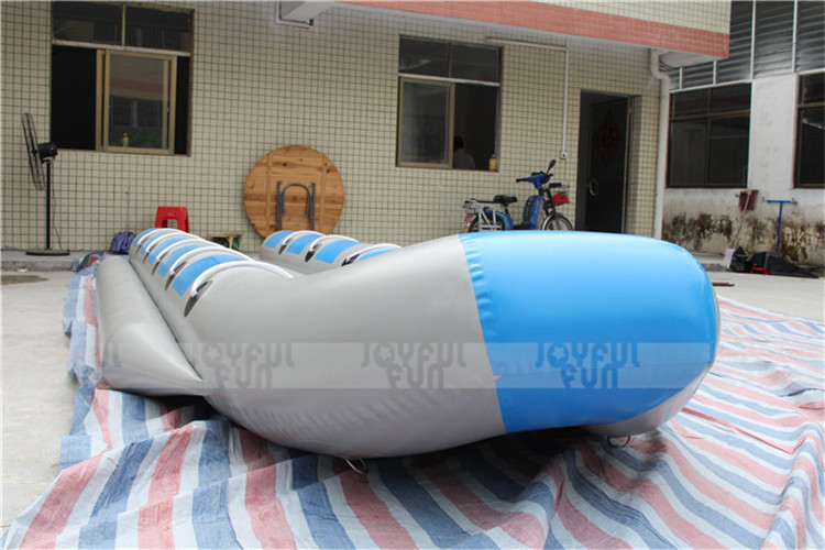 10 seats double tube inflatable funny flying banana boat for events or water games JFBBT-11D5-7.JPG