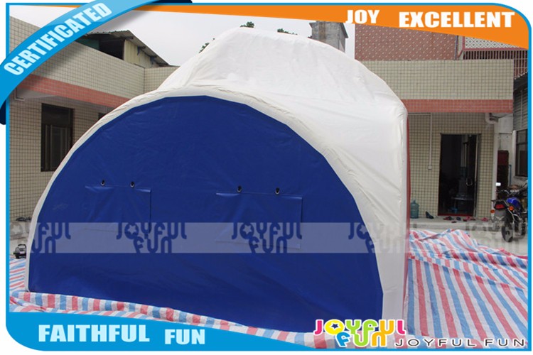 Inflatable dome tent
