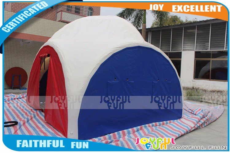 Inflatable dome tent