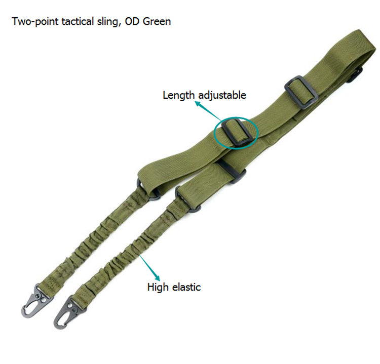 two point sling green