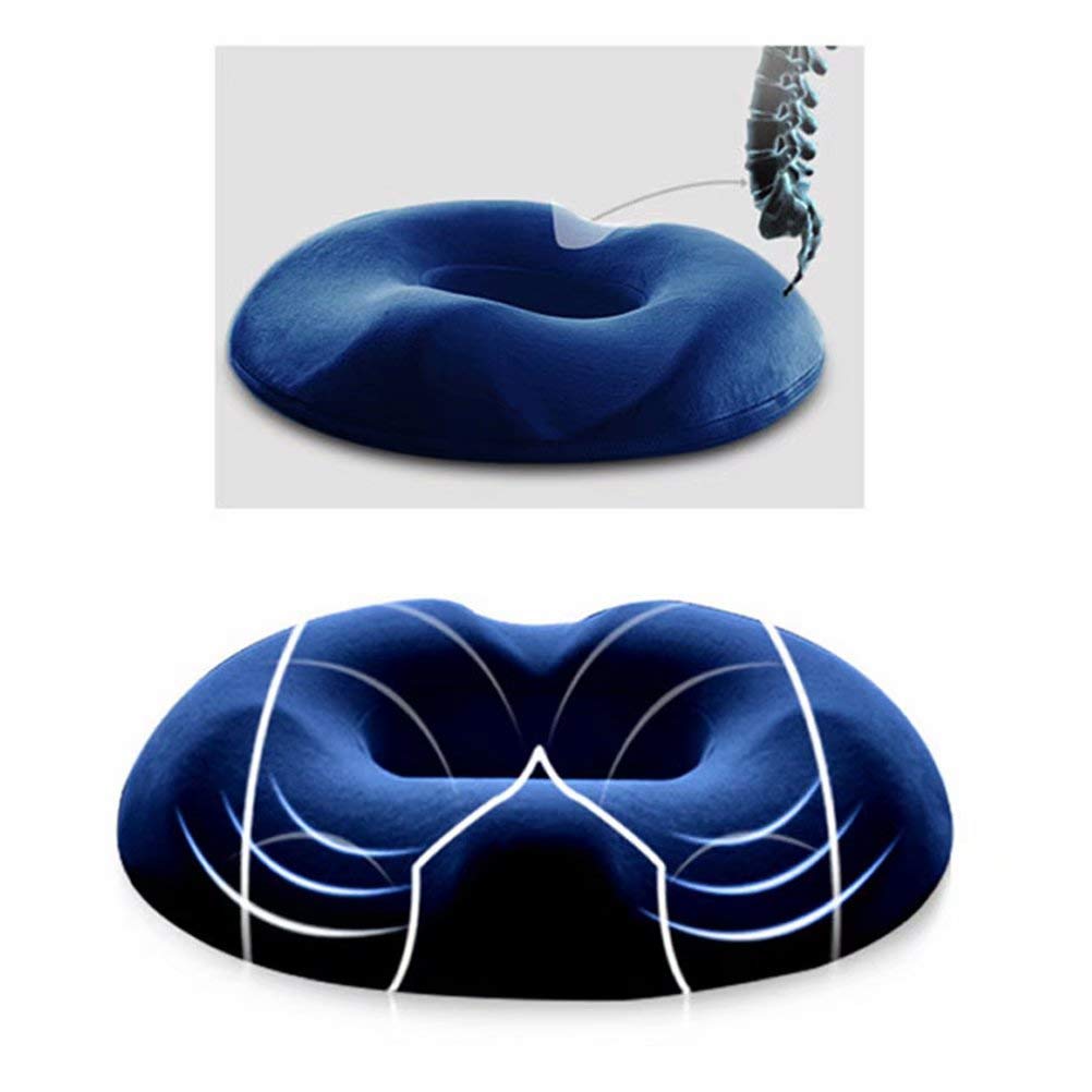 Factory Rebound Comfort Doughnut Cushion Memory Foam Ring Cushion Soft Pillow 3d Printed Donut Plush Chair Seat Cushion