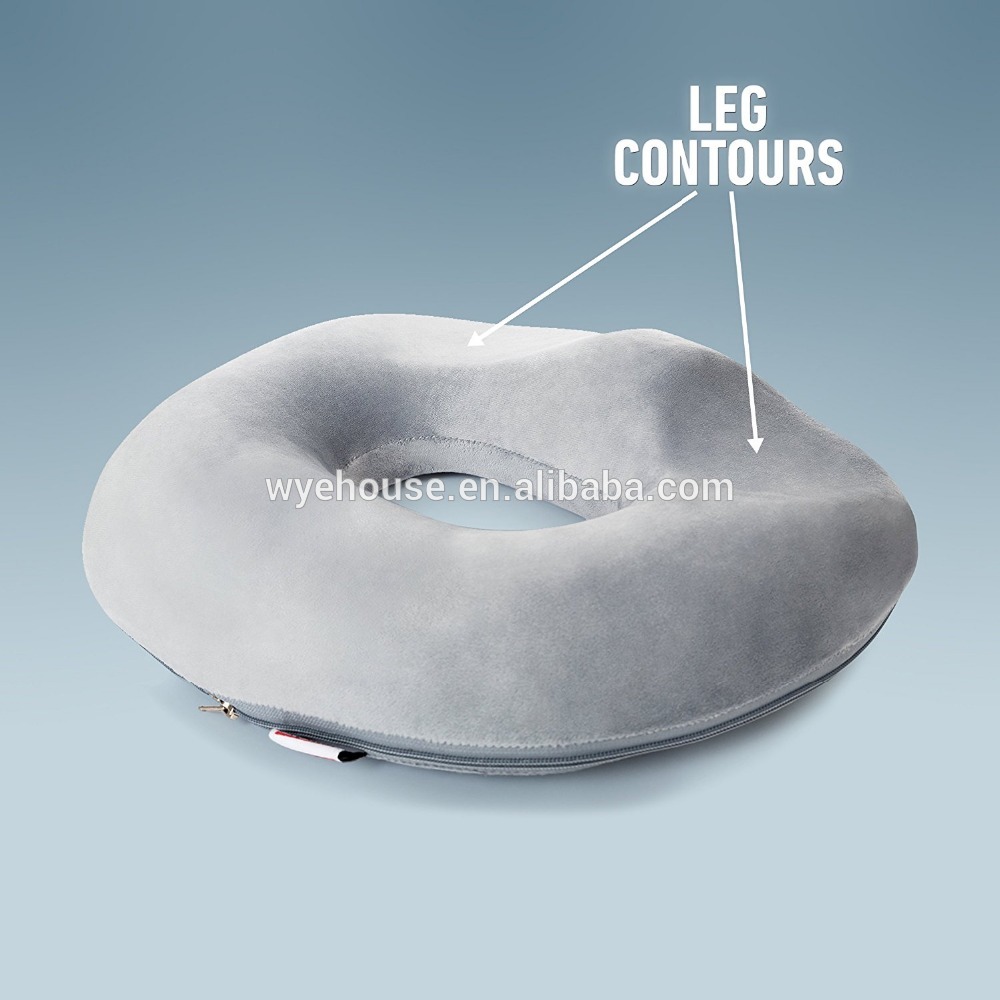 Factory Rebound Comfort Doughnut Cushion Memory Foam Ring Cushion Soft Pillow 3d Printed Donut Plush Chair Seat Cushion