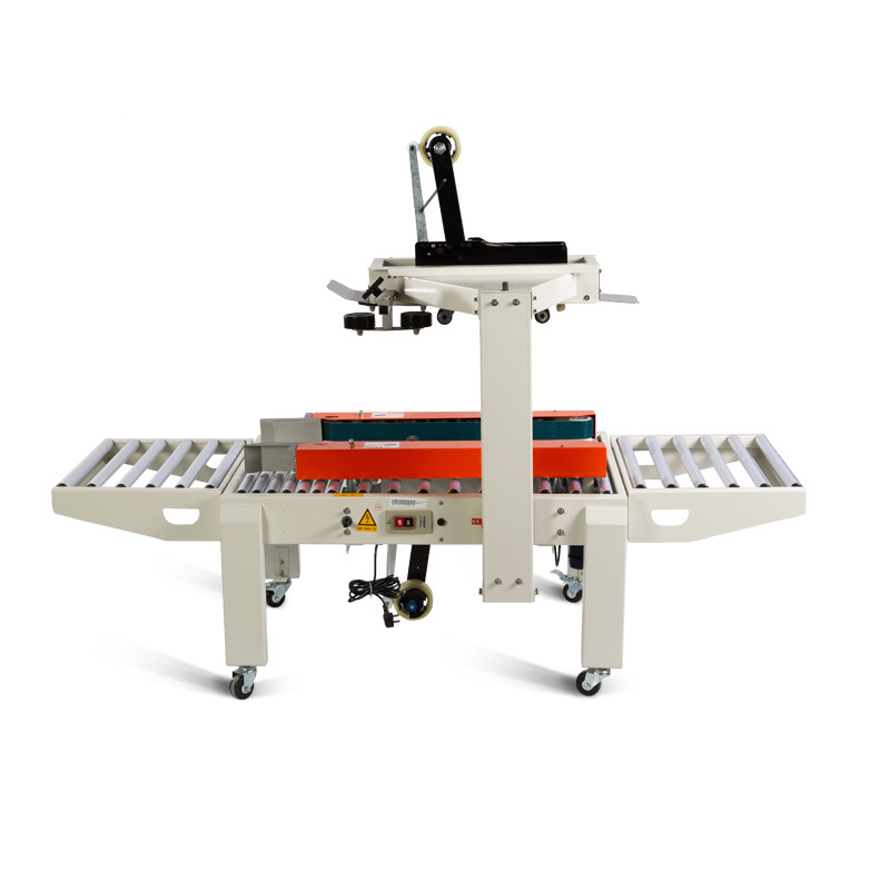 Semi-automatic 5050X Adhesive Tape 1-12 Postal Small Carton Box Top And Bottom Sealing Machine