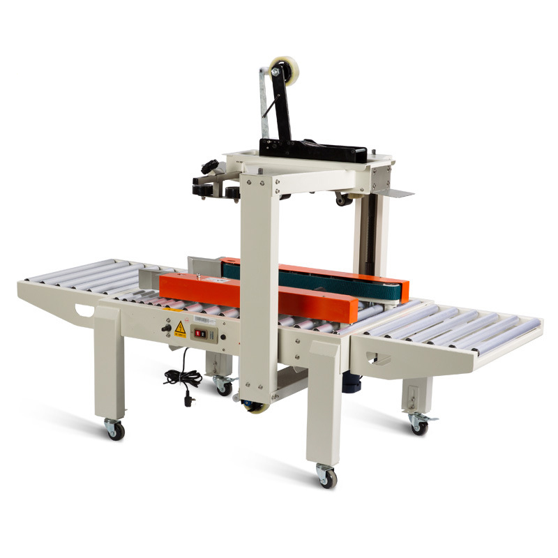 Semi-automatic 5050X Adhesive Tape 1-12 Postal Small Carton Box Top And Bottom Sealing Machine