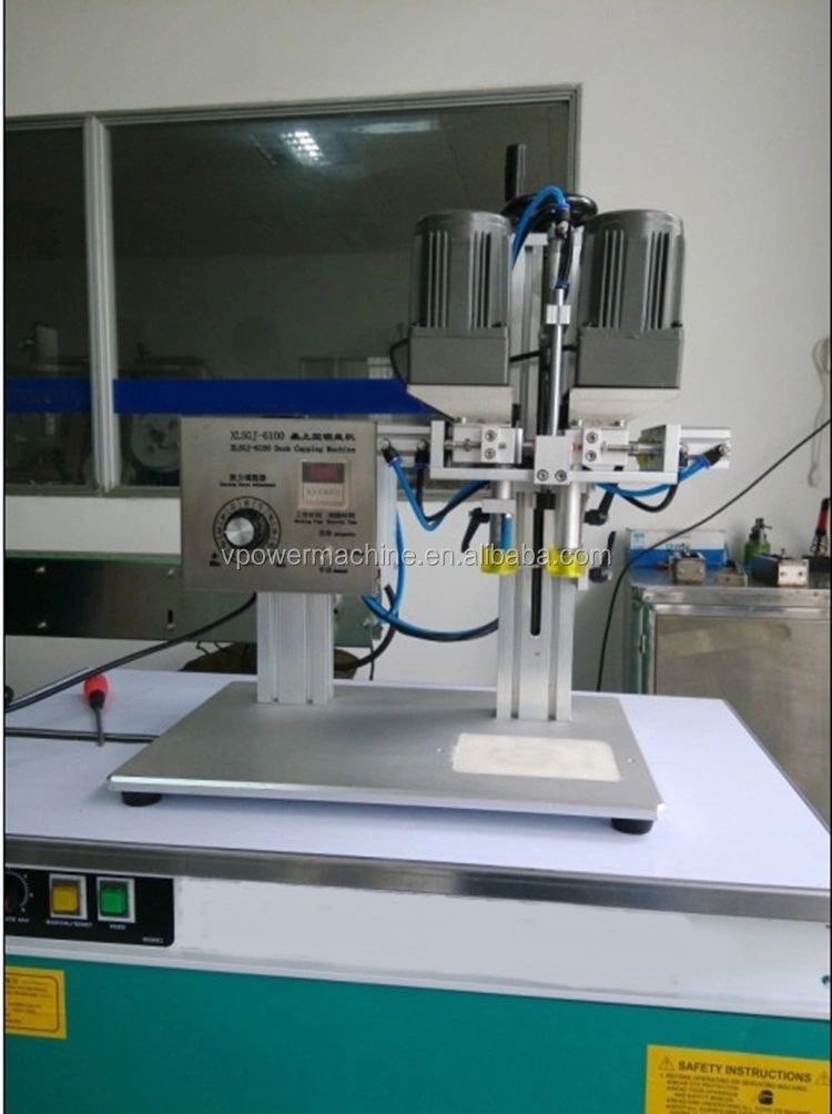 6100 Type desktop Pneumatic semi-automatic capping Screwing machines for round cap, pump, spray tightening,plastic Screw Cap