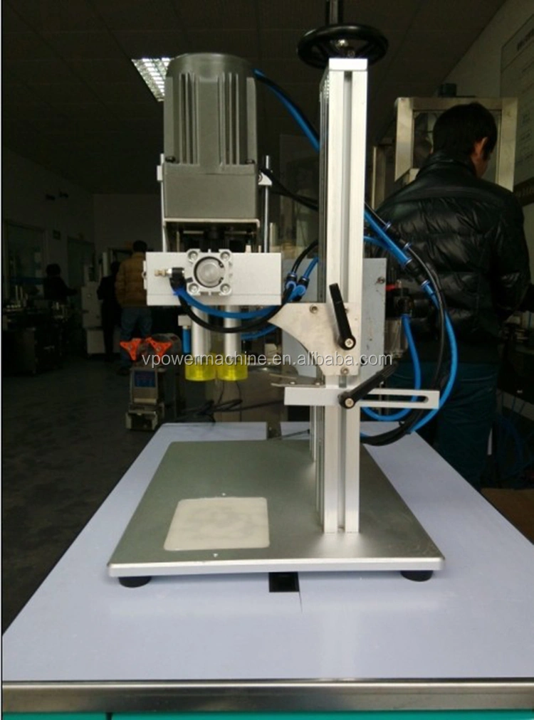 6100 Type desktop Pneumatic semi-automatic capping Screwing machines for round cap, pump, spray tightening,plastic Screw Cap