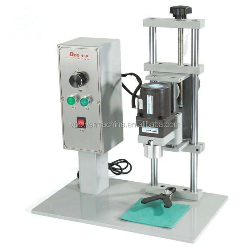DDX450 10-50 mm Semi-automatic Electric Table Round Bottle Cap Screwing Capping Machine for water bottle,capsule bottle,Cosmetic