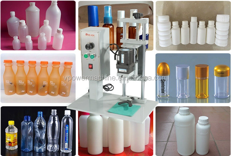 DDX450 10-50 mm Semi-automatic Electric Table Round Bottle Cap Screwing Capping Machine for water bottle,capsule bottle,Cosmetic