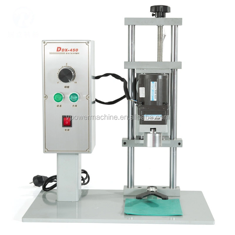DDX450 10-50 mm Semi-automatic Electric Table Round Bottle Cap Screwing Capping Machine for water bottle,capsule bottle,Cosmetic