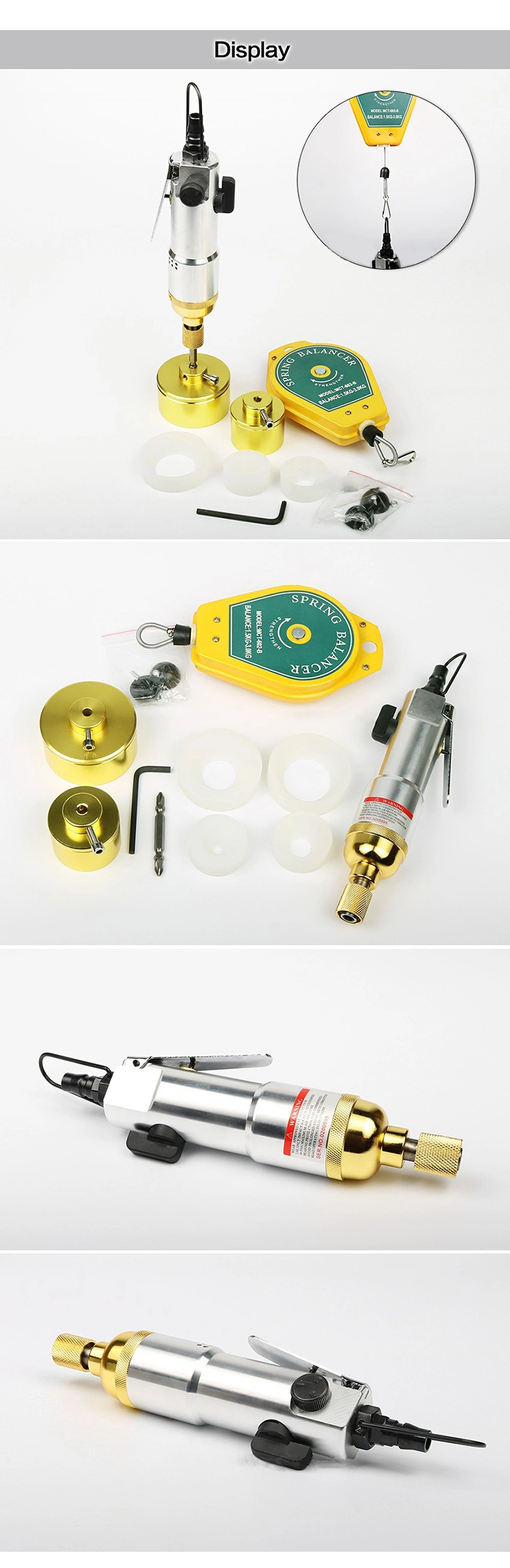 High Quality Portable Pneumatic Handheld PET Bottle Screwing Capping Machine