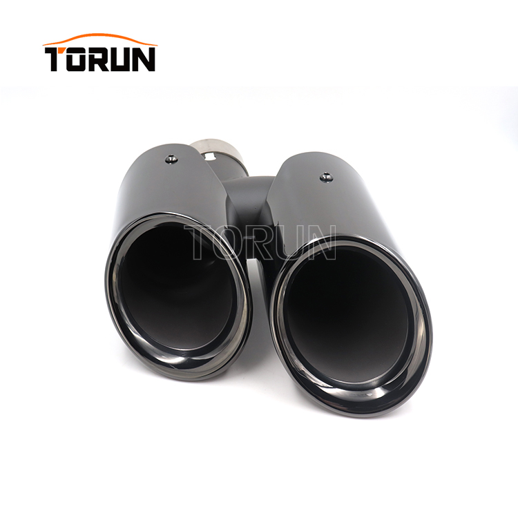 black exhaust tips
