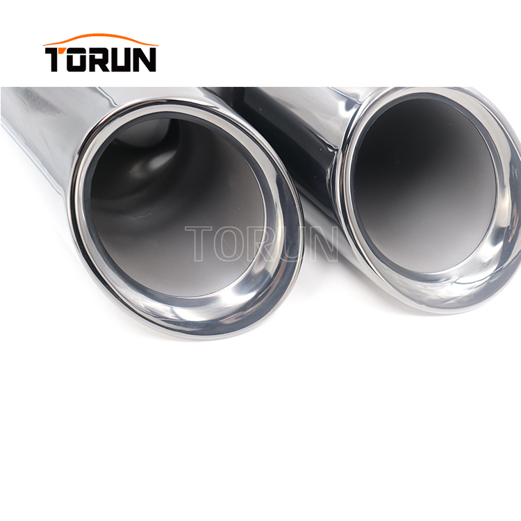 black exhaust tips