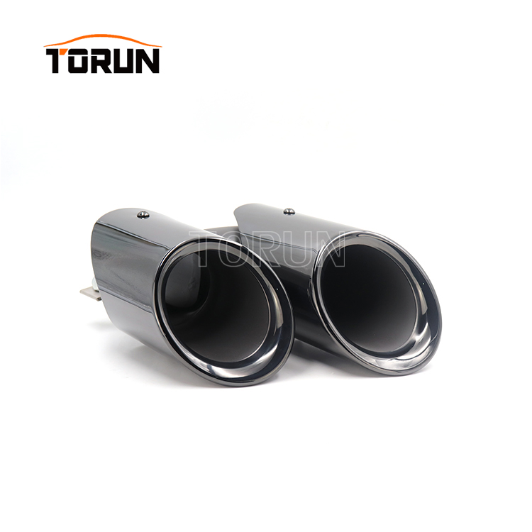 black exhaust tips