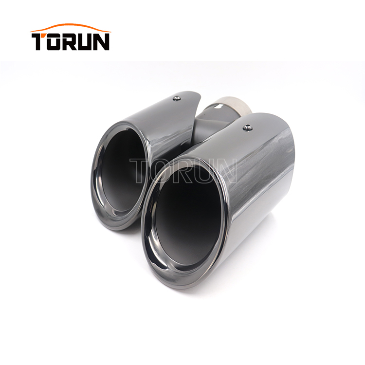 black exhaust tips