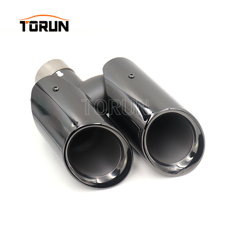 black exhaust tips