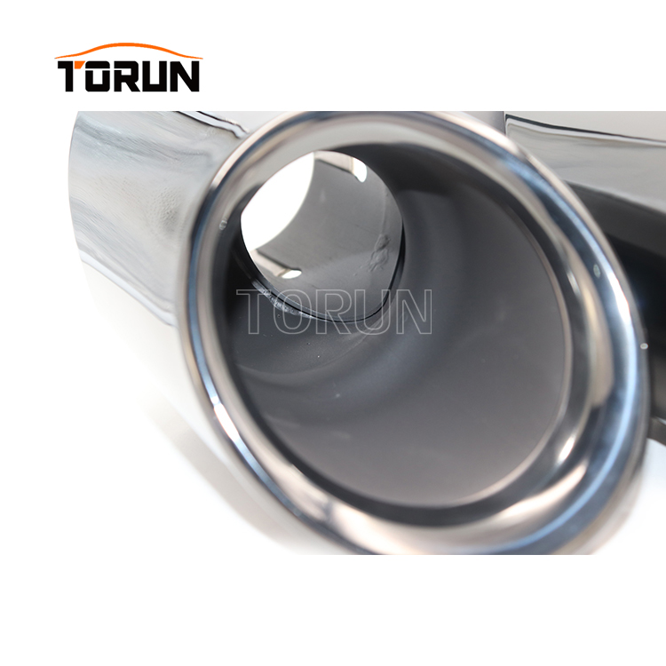 black exhaust tips