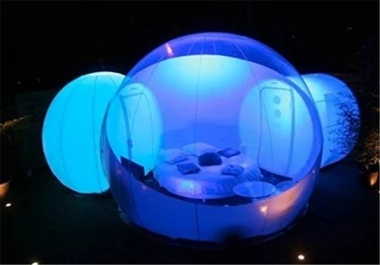 bubble tent with led light