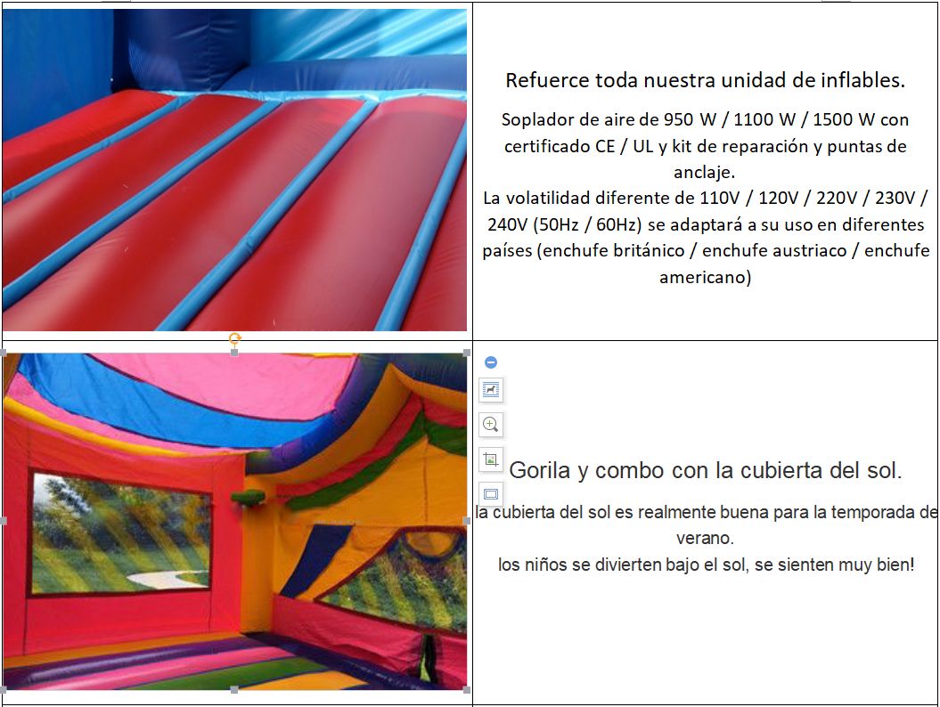 inflable tobogan con piscina