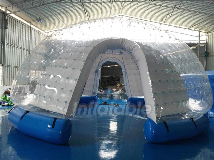 clear inflatable bubble tent