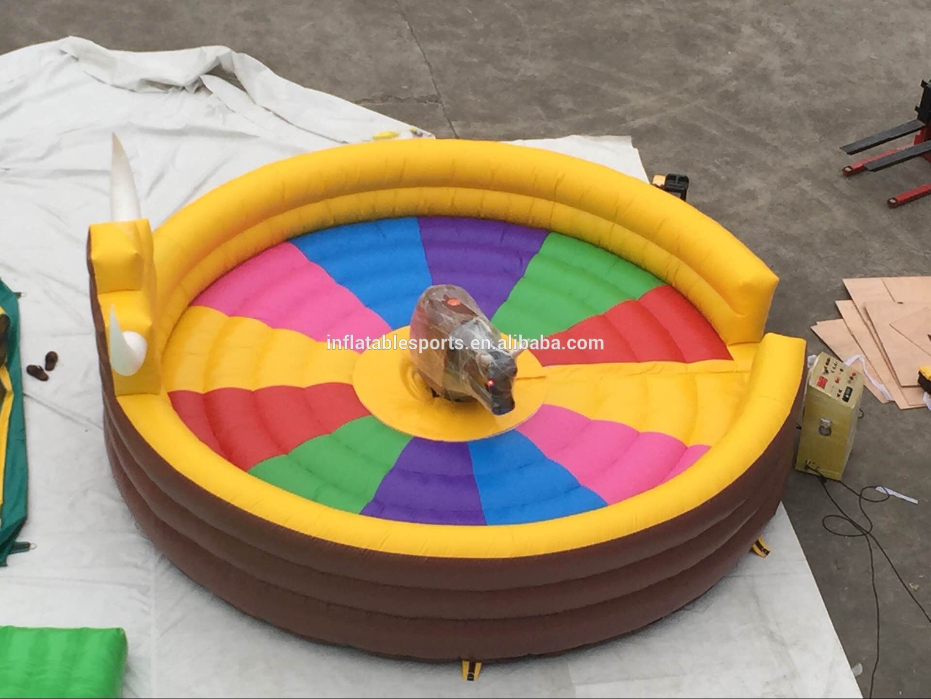 inflatable bull riding machine